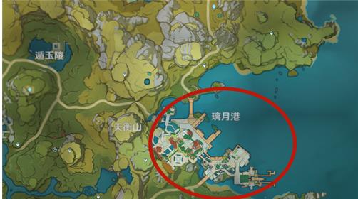 1,首先璃月港就位于世界地图的南端,注意璃月港并没有解锁的硬性条件