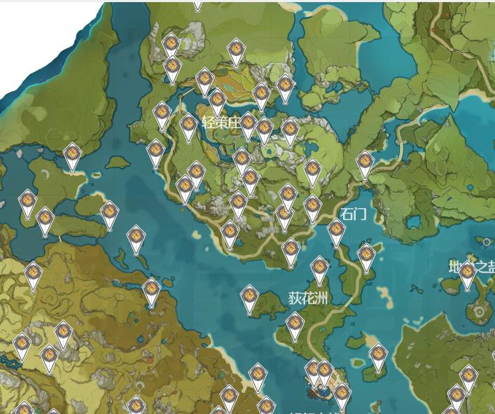《原神》岩神瞳分布地图超清分享