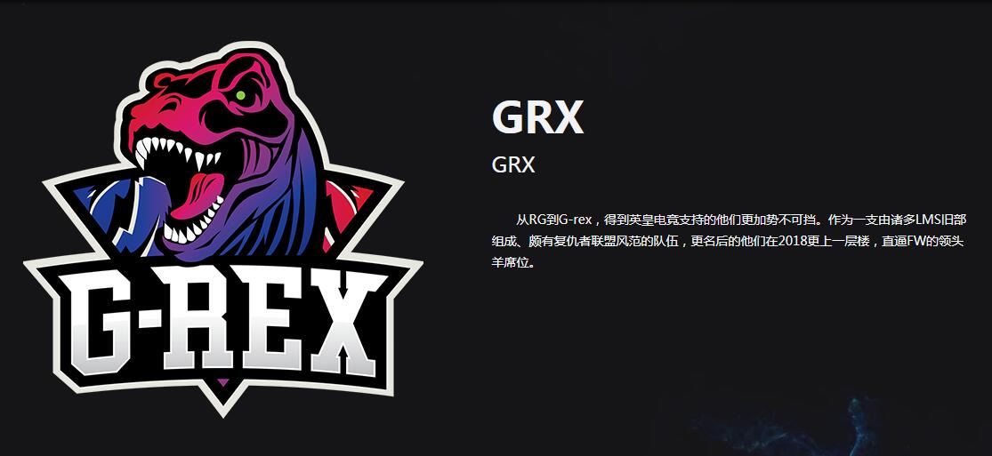 《英雄联盟》GRX战队介绍