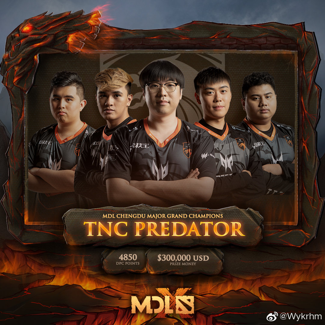 《DOTA2》成都Major TNC 3:1战胜VG获得本赛季首冠