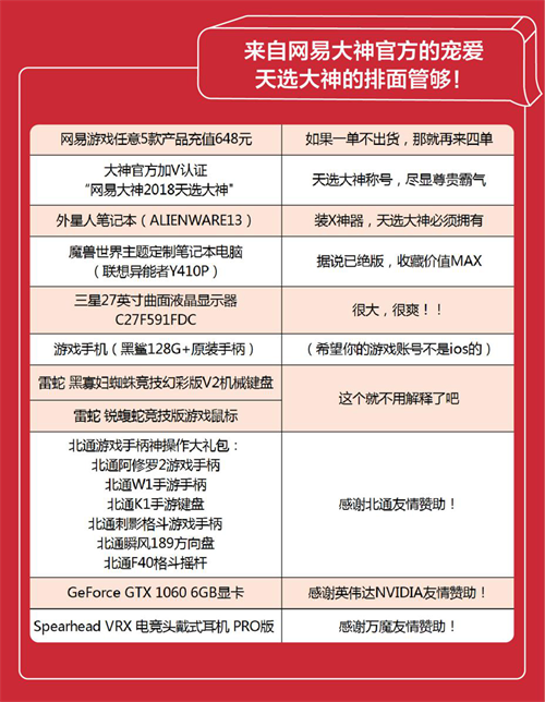 万千奖励只为宠你 网易大神全网寻找唯一天选大神