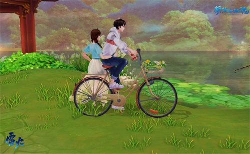单车泛舟吹泡泡 新倩女平行世界邀你浪漫游西湖