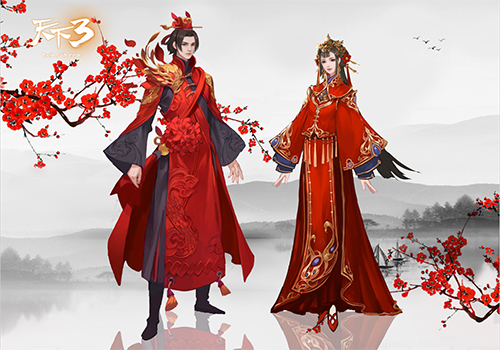 相濡以沫，情系大荒! 在《天下3》为TA选最美婚服!