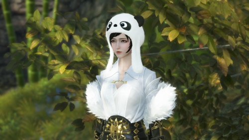 沙雕竹马熊猫头 天刀寒食节外观有点不正经?