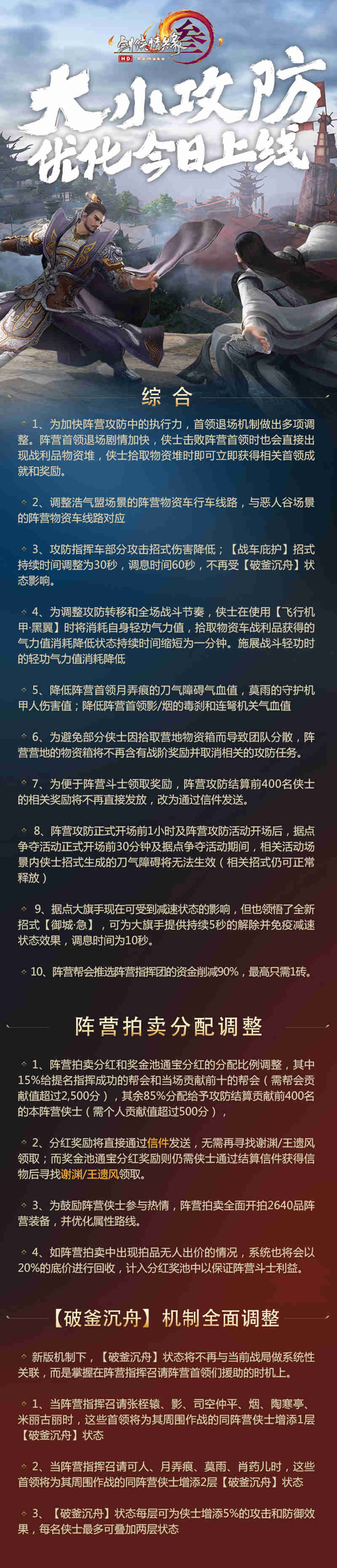 更爽更刺激 《剑网3》阵营攻防新规上线