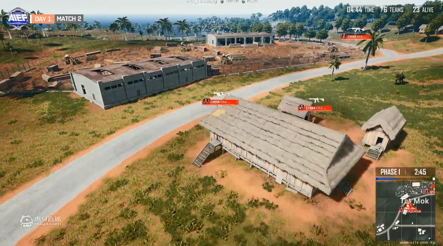 AIEF亚洲主播电竞节主播PUBG大对抗，虎牙战队表现出色