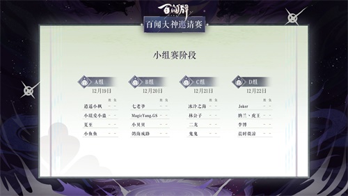 《阴阳师：百闻牌》百闻大神邀请赛开赛，16名跨界KOL牌局引人注目