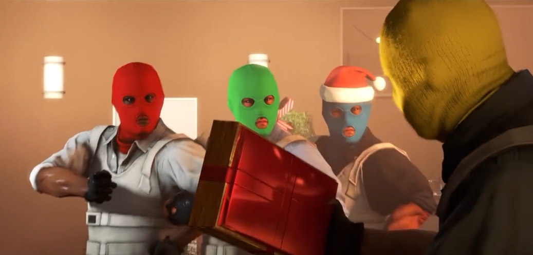 《CS:GO》圣诞官方庆祝短片——CT的礼物鸡已送达
