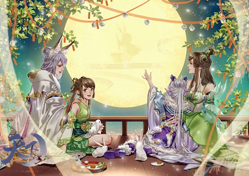 月下祈愿，繁花似锦，《天下3》甜蜜花朝节外观上新!