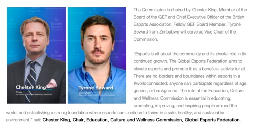 GEF 公布两大委员会人事任命 巴赫明确与厂商合作探索电竞机遇