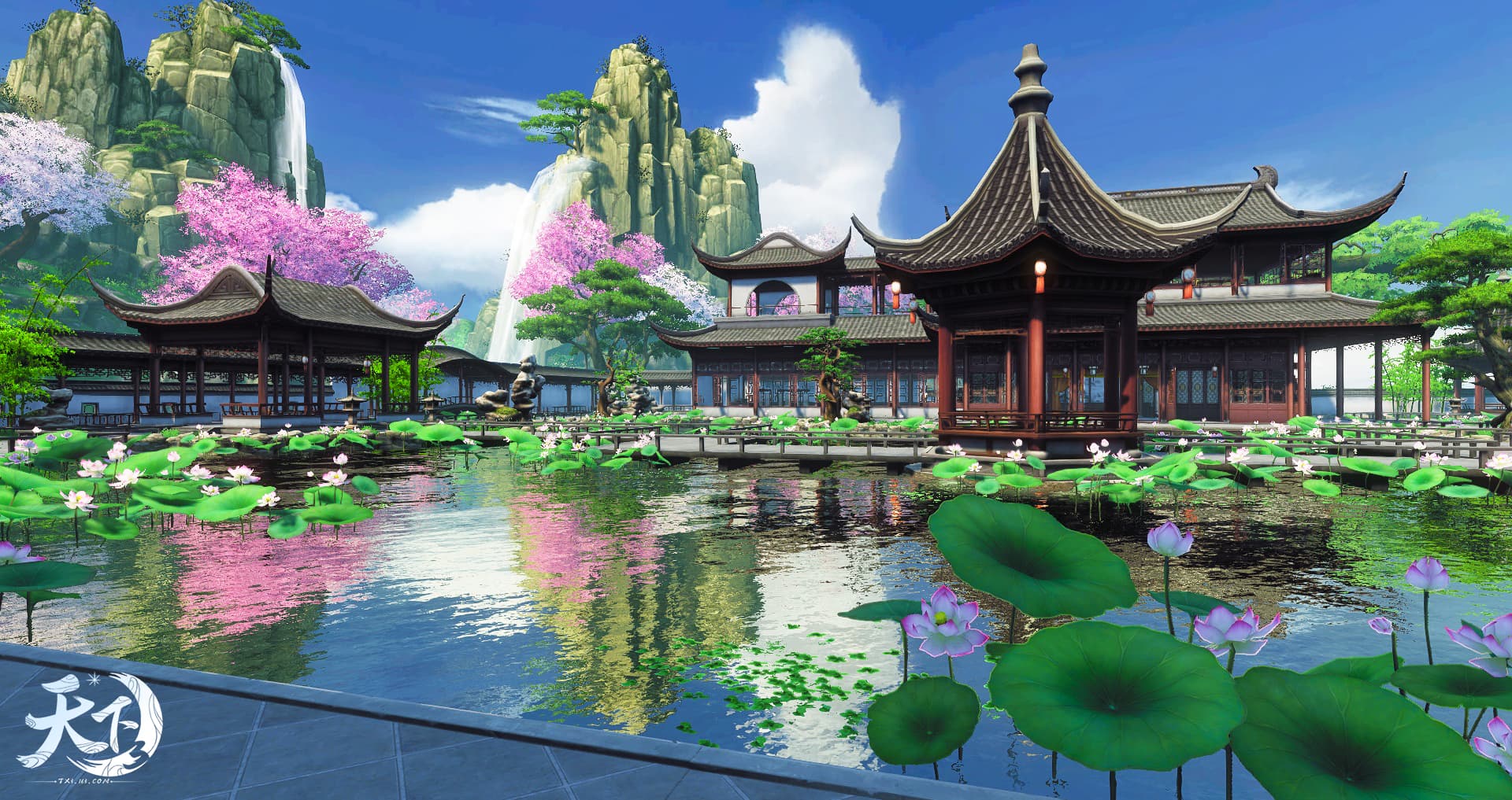 姑苏梦起，嘉赏大荒，登录《天下3》即领免费家具与称谓！