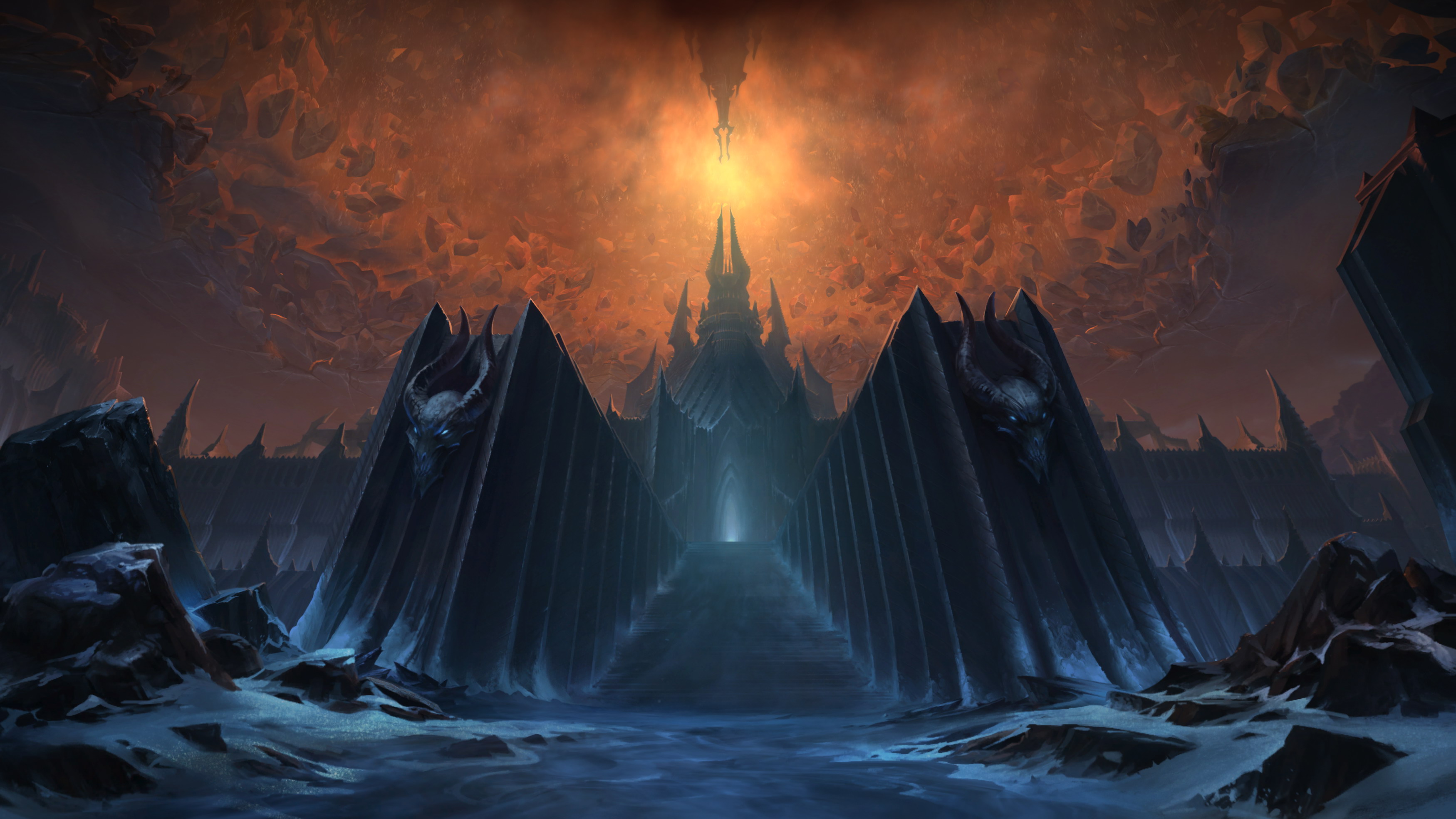 《魔兽世界：暗影国度》登陆界面曝光 冰冠堡垒霸气