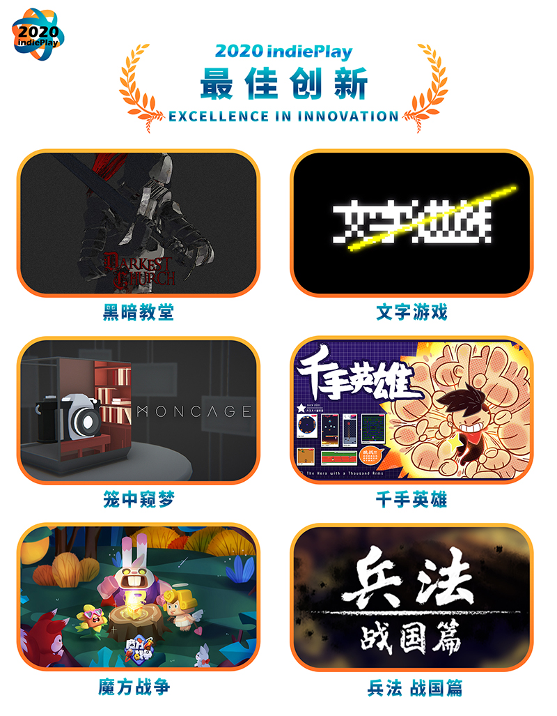 2020 indiePlay中国独立游戏大赛入围名单公布！