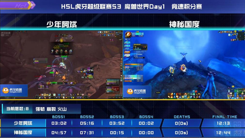 《虎牙超级联赛》魔兽世界竞速赛：少年阿斌独领风骚 李维斯谐星车队笑点频频
