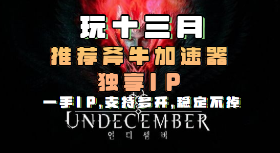 Undecember（十三月）工作室怎么搬砖挣钱,斧牛加速器独享ip支持多开