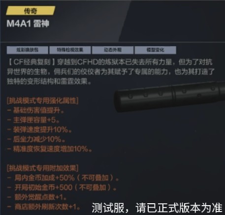 穿越火线经典武器复刻！M4雷神降临CFHD
