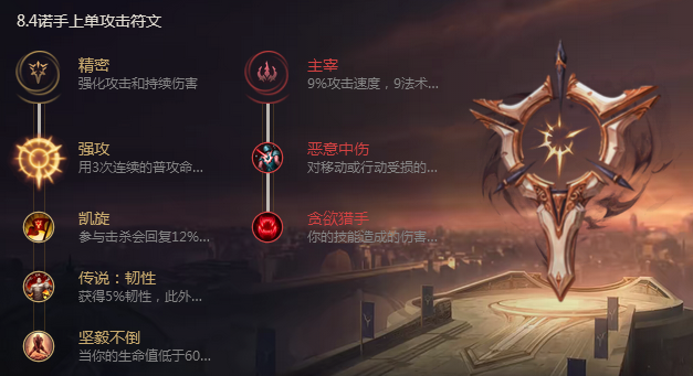 《LOL》8.4版本诺手基石符文出装推荐