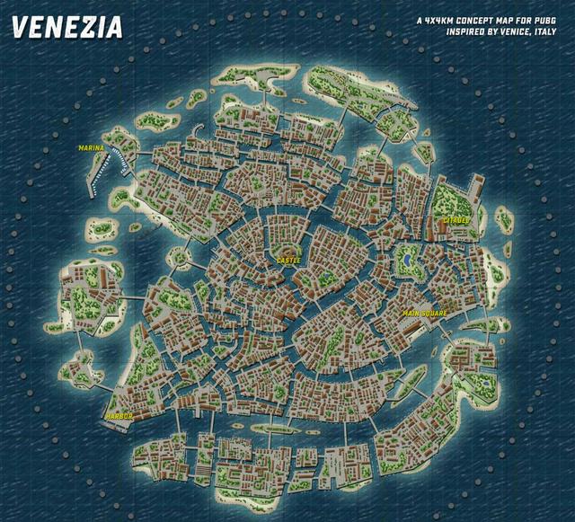 《绝地求生》新地图？威尼斯水城曝光