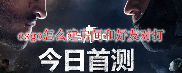 csgo怎么建房间和好友对打