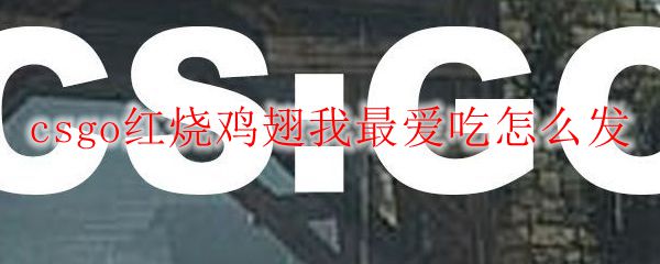 csgo红烧鸡翅我最爱吃怎么发