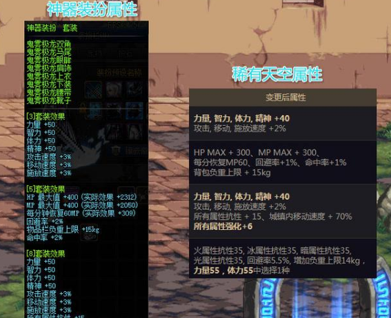dnf神器装扮升级攻略