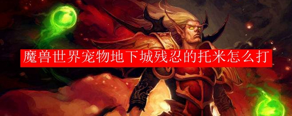 魔兽世界宠物地下城残忍的托米怎么打