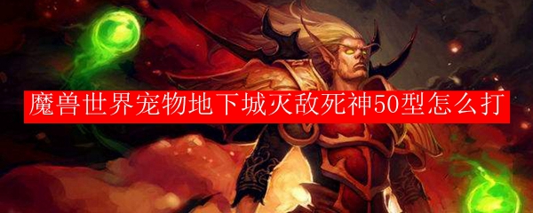 魔兽世界宠物地下城灭敌死神50型怎么打