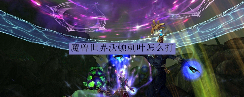 魔兽世界沃顿刺叶怎么打