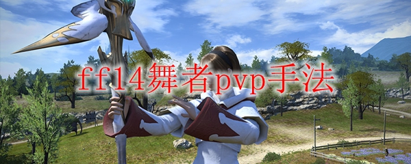 ff14舞者pvp手法