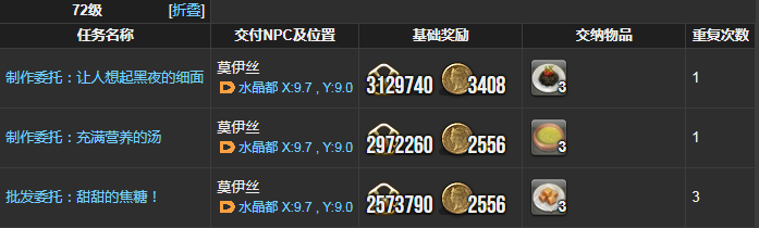 ff14烹调师理符任务