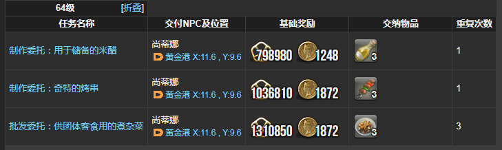 ff14烹调师理符任务