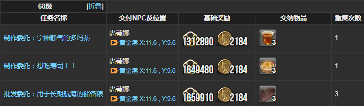 ff14烹调师理符任务