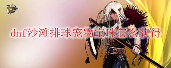 dnf沙滩排球宠物宝珠怎么获得