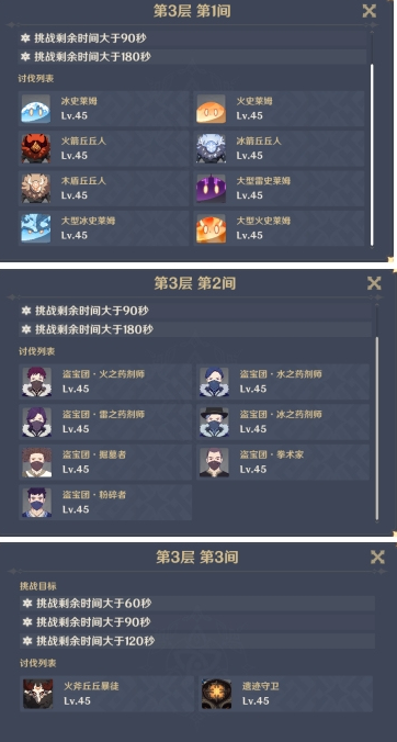 原神深渊前6层怎么打