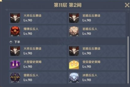 原神深境螺旋11层