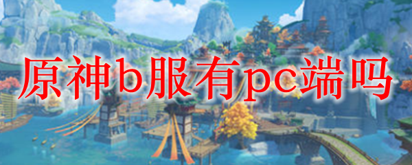 原神b服有pc端吗