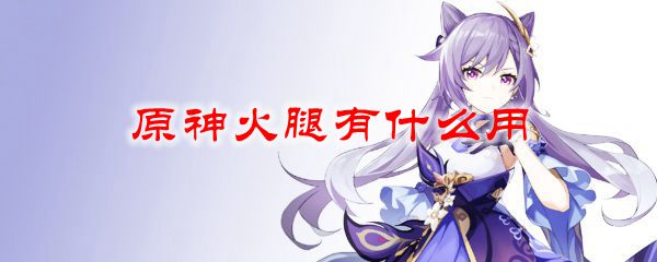 原神火腿有什么用
