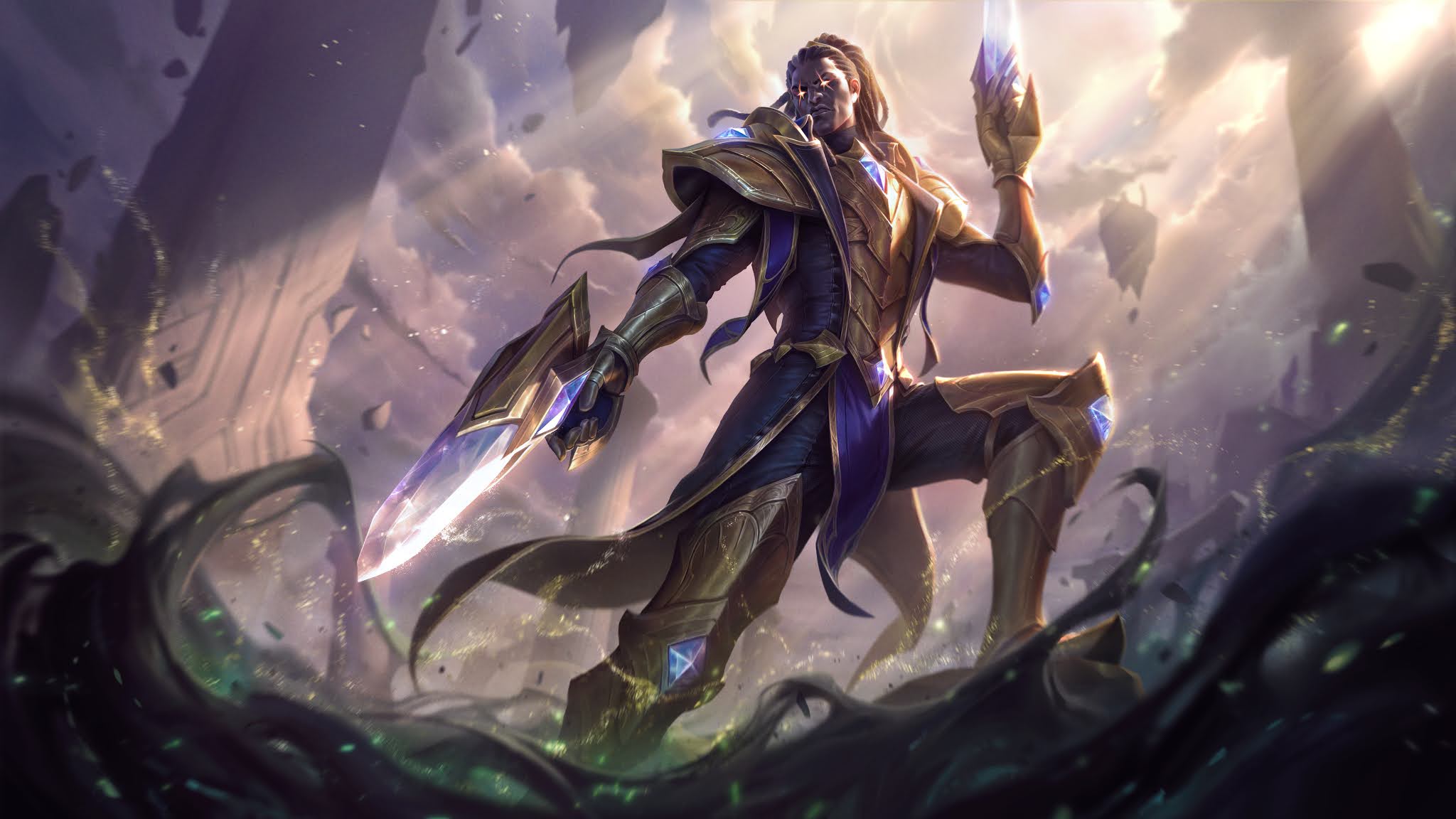 《LOL》卢锡安胜利枪神皮肤特效大全