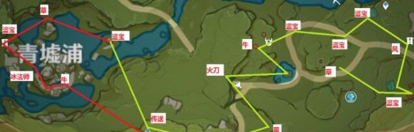 原神锄地路线图