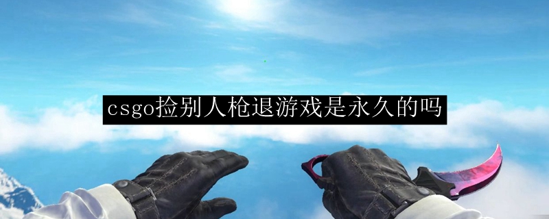 csgo捡别人枪退游戏是永久的吗