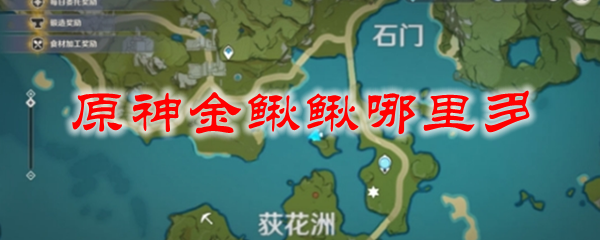 原神金鳅鳅哪里多