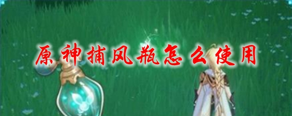 原神捕风瓶怎么使用