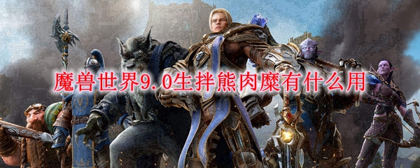 魔兽世界9.0生拌熊肉糜有什么用