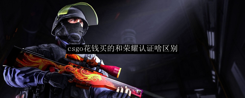 csgo花钱买的和荣耀认证啥区别