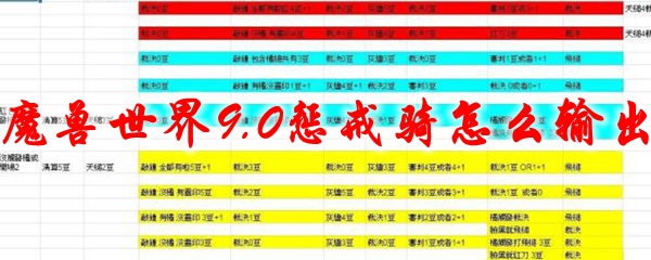 魔兽世界9.0惩戒骑怎么输出