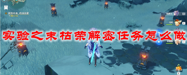 原神实验之末枯荣解密任务怎么做