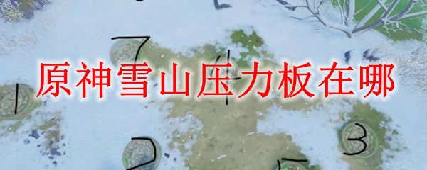原神雪山压力板在哪