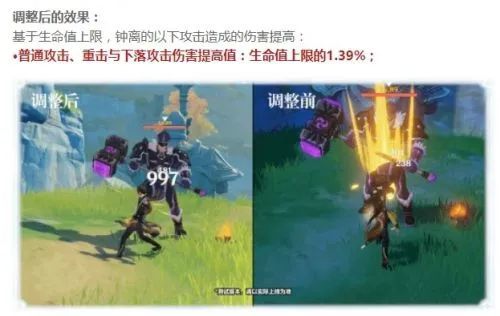 原神钟离加强内容是什么