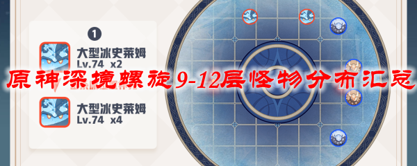原神深境螺旋9-12层怪物分布汇总