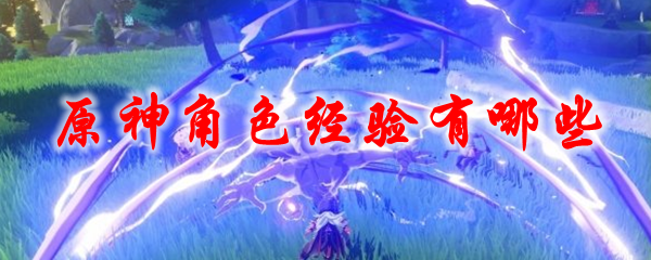 原神角色经验有哪些
